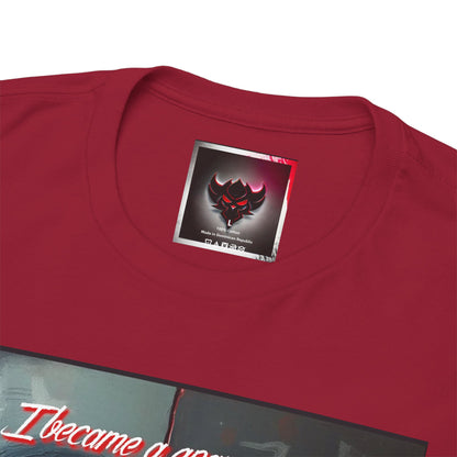 Heartbreak Unisex Heavy Cotton Tee - "I Became a Graveyard to Every Promise You Murdered" Graphic T-Shirt