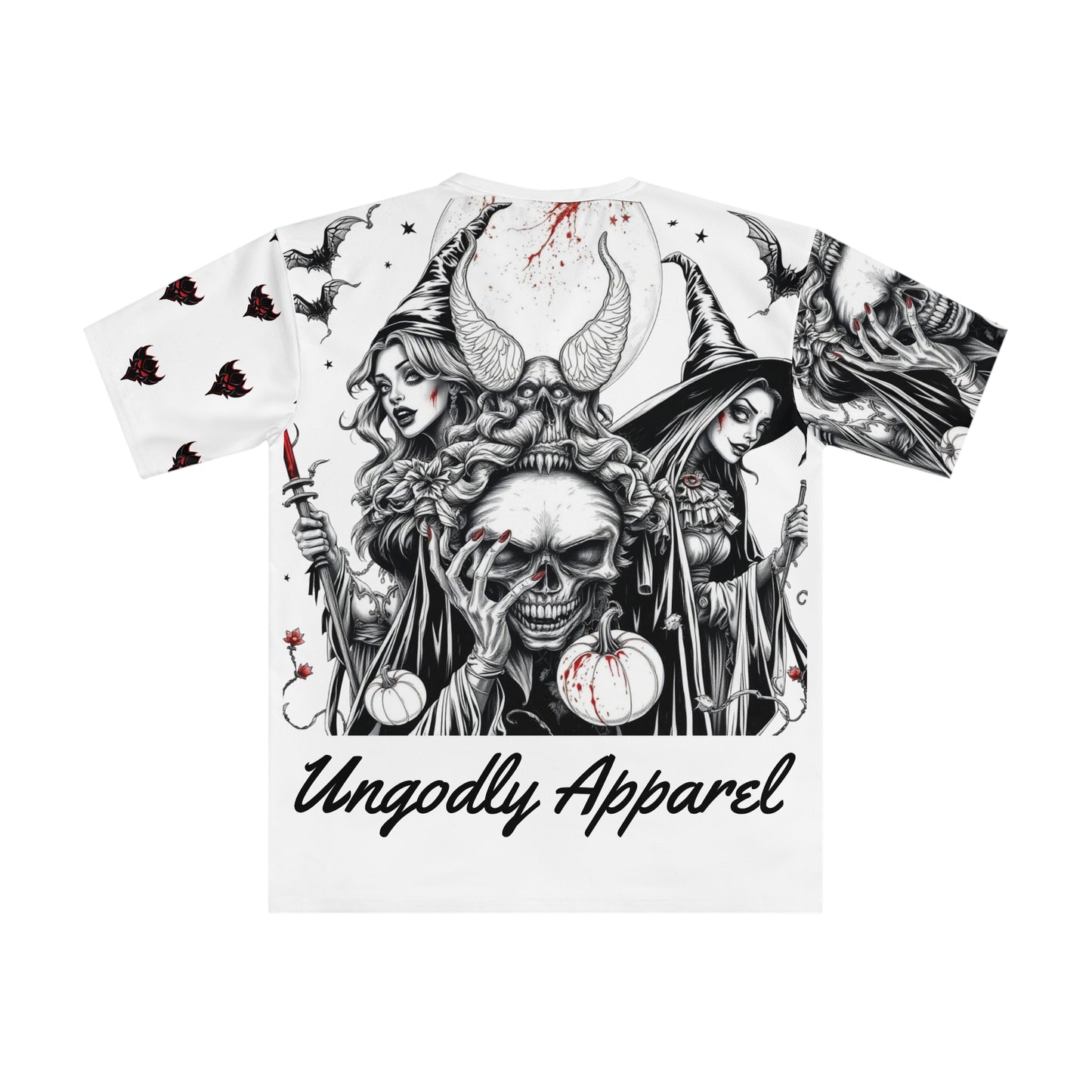 "Ungodly Halloween" Men's Graphic T-shirt with Halloween Vibe | Ungodly Apparel | Casual Statement Shirt, Spooky Gift, Unique Fashion, Gothic Style
