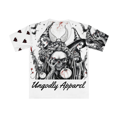 "Ungodly Halloween" Men's Graphic T-shirt with Halloween Vibe | Ungodly Apparel | Casual Statement Shirt, Spooky Gift, Unique Fashion, Gothic Style