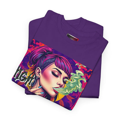 Chic Unisex Heavy Cotton Tee - 'High and Mighty' Graphic Shirt for Trendsetters