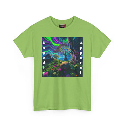 Ungodly Apparel Unisex Heavy Cotton Tee - Vibrant Nature Design