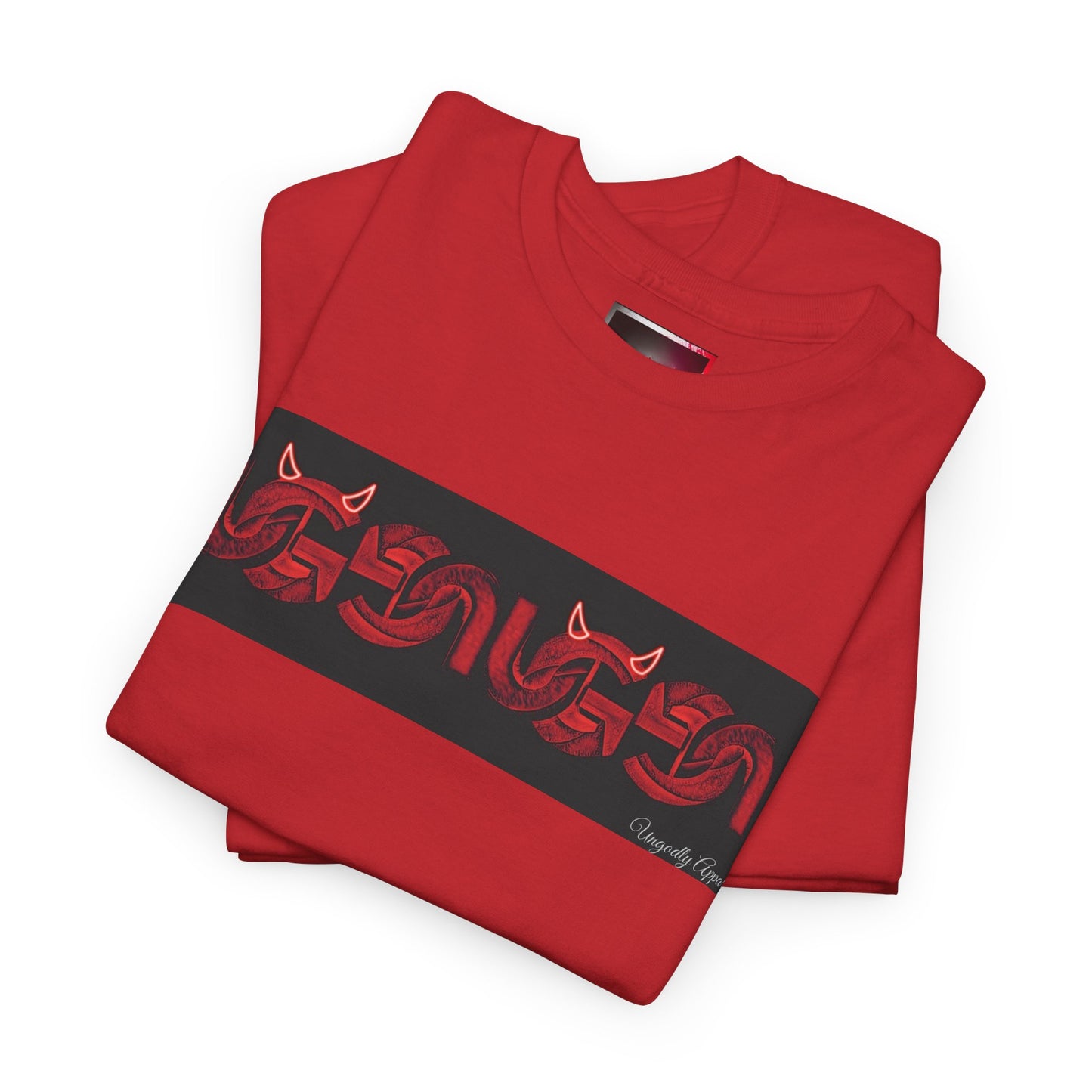 Red UG Logo Box Logo T‑Shirt