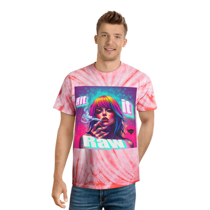 Vibrant Tie-Dye Tee - 'Hit It Raw' & 'No Filter Just Paper' Designs