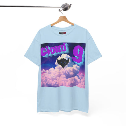 "Cloud Nine" Unisex Heavy Cotton Tee - Relaxed Style with Dreamy Graphic Design
