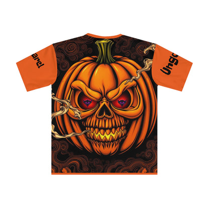 Spooky Halloween Graphic Tee, Men's Loose T-shirt, Skull Pumpkin Shirt, Casual Halloween Apparel, Festival Shirt, Unique Gift Idea