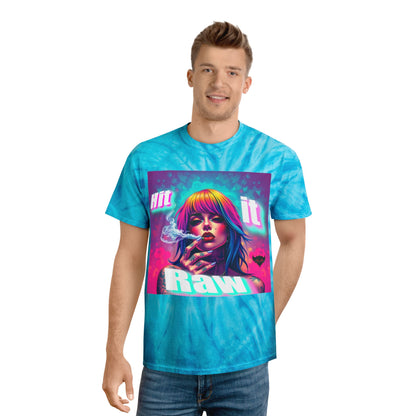 Vibrant Tie-Dye Tee - 'Hit It Raw' & 'No Filter Just Paper' Designs