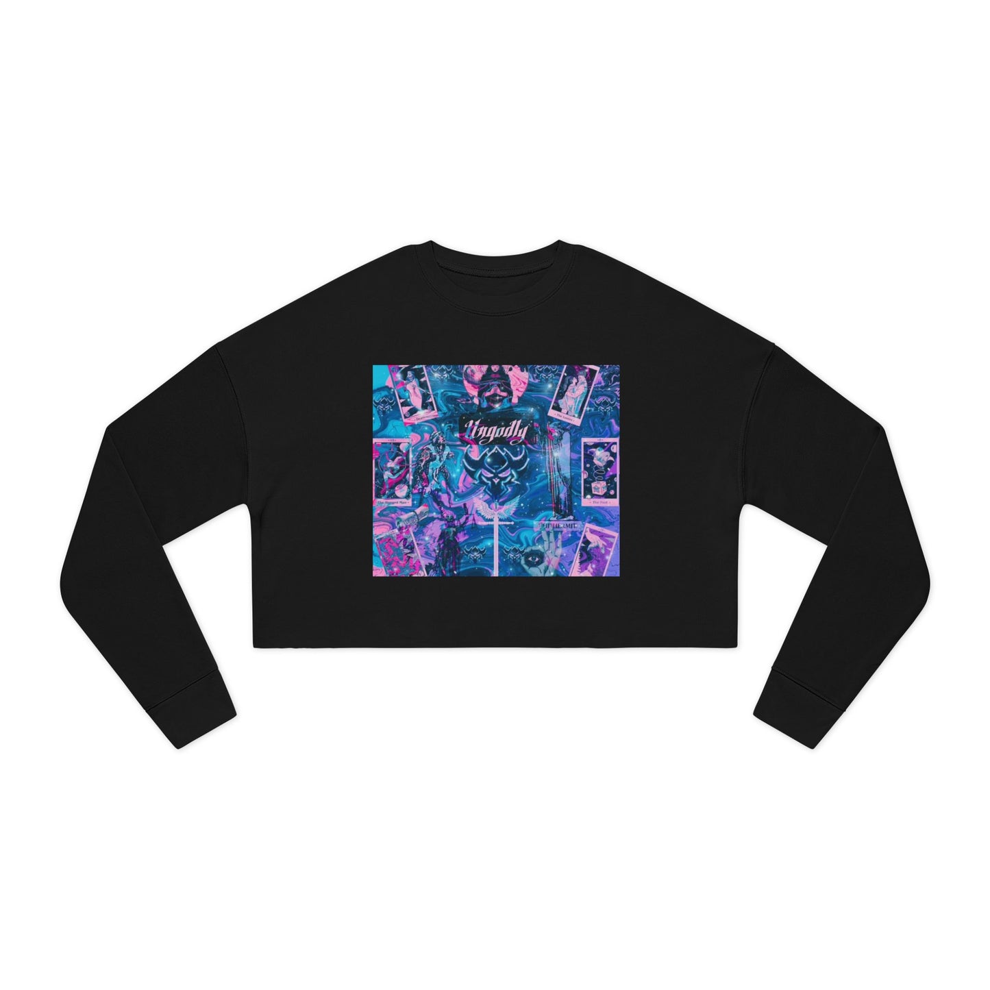"Ungodly Tarot" Sweatshirt — Vaporwave Collage 'Royalty' Graphic