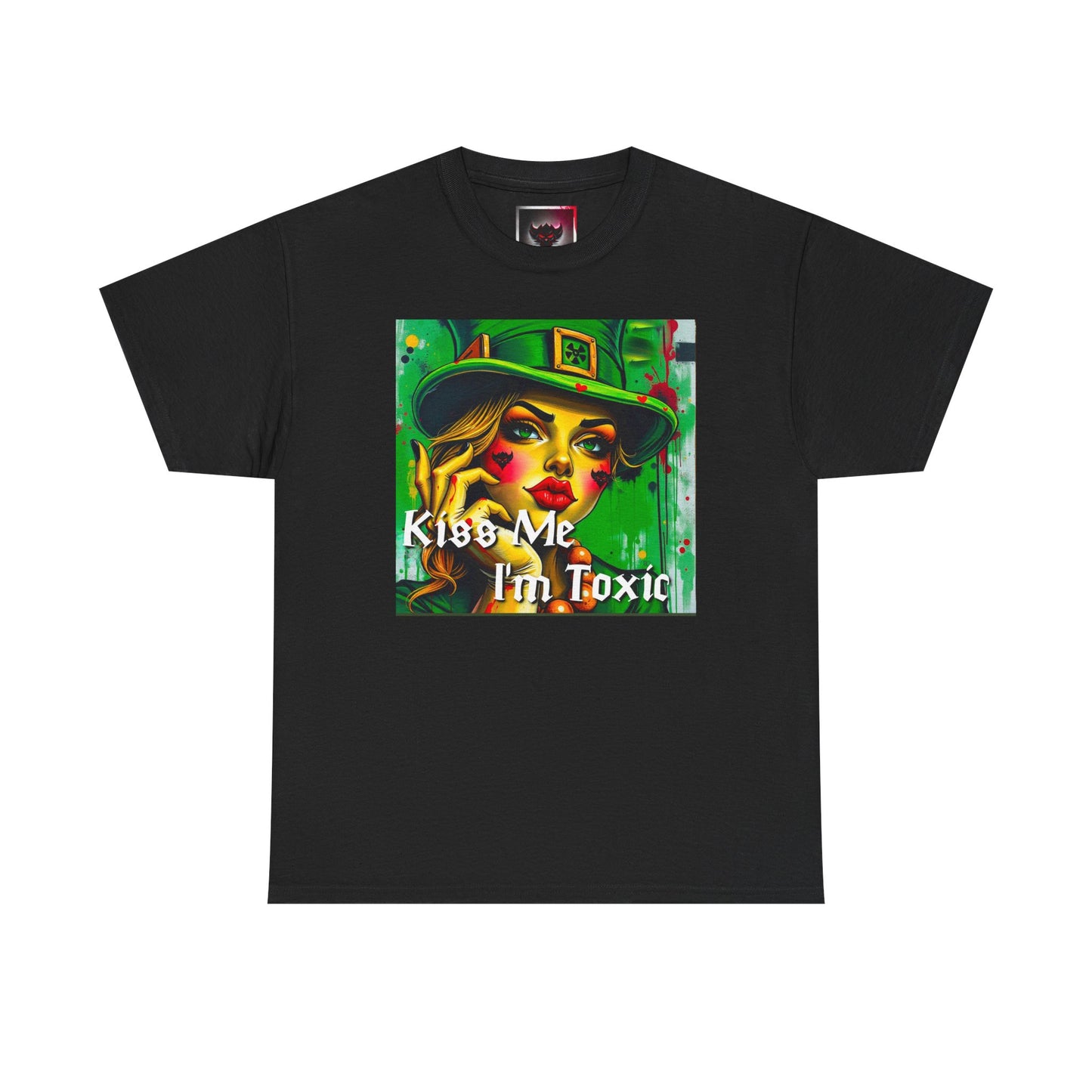 "Kiss Me I'm Toxic" Graphic Unisex Heavy Cotton Tee