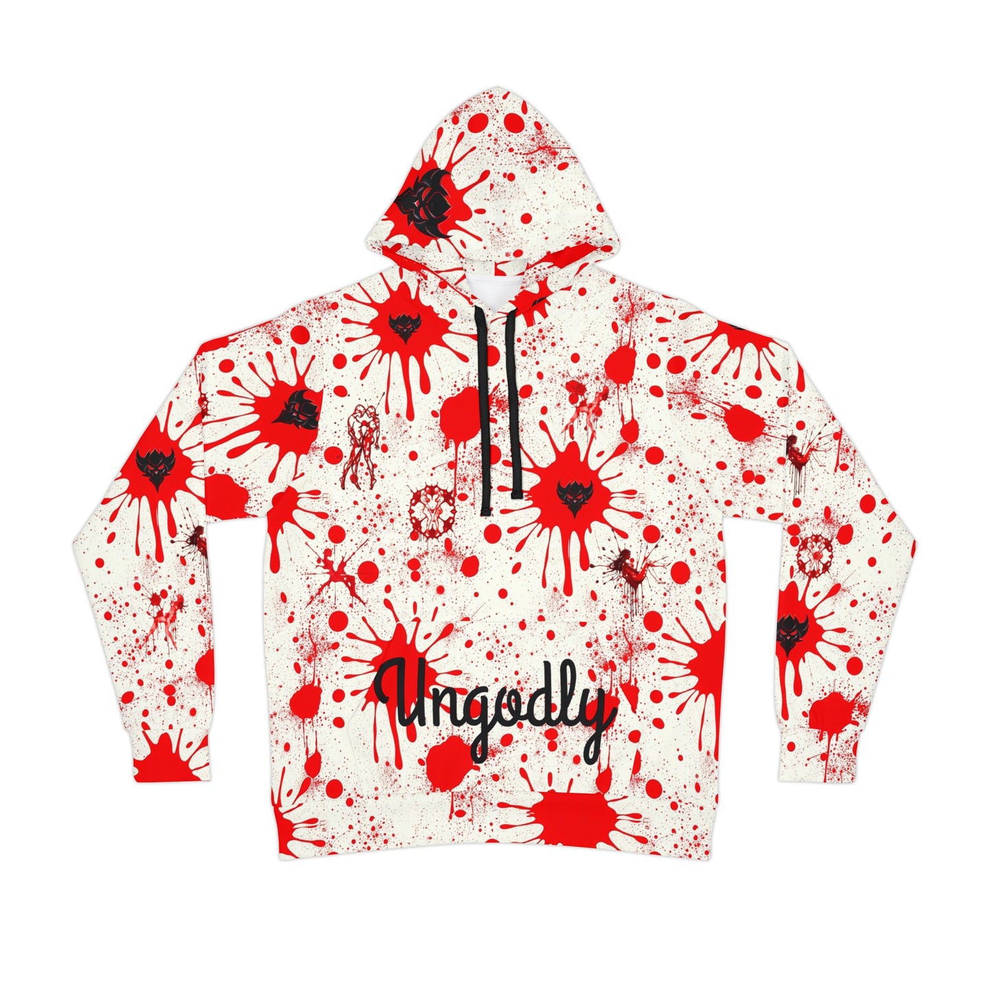 Bloodbath Bold Graphic Athletic Hoodie | Streetwear, Casual Wear, Gift for Him/Her, Unique Fashion, Everyday Comfort