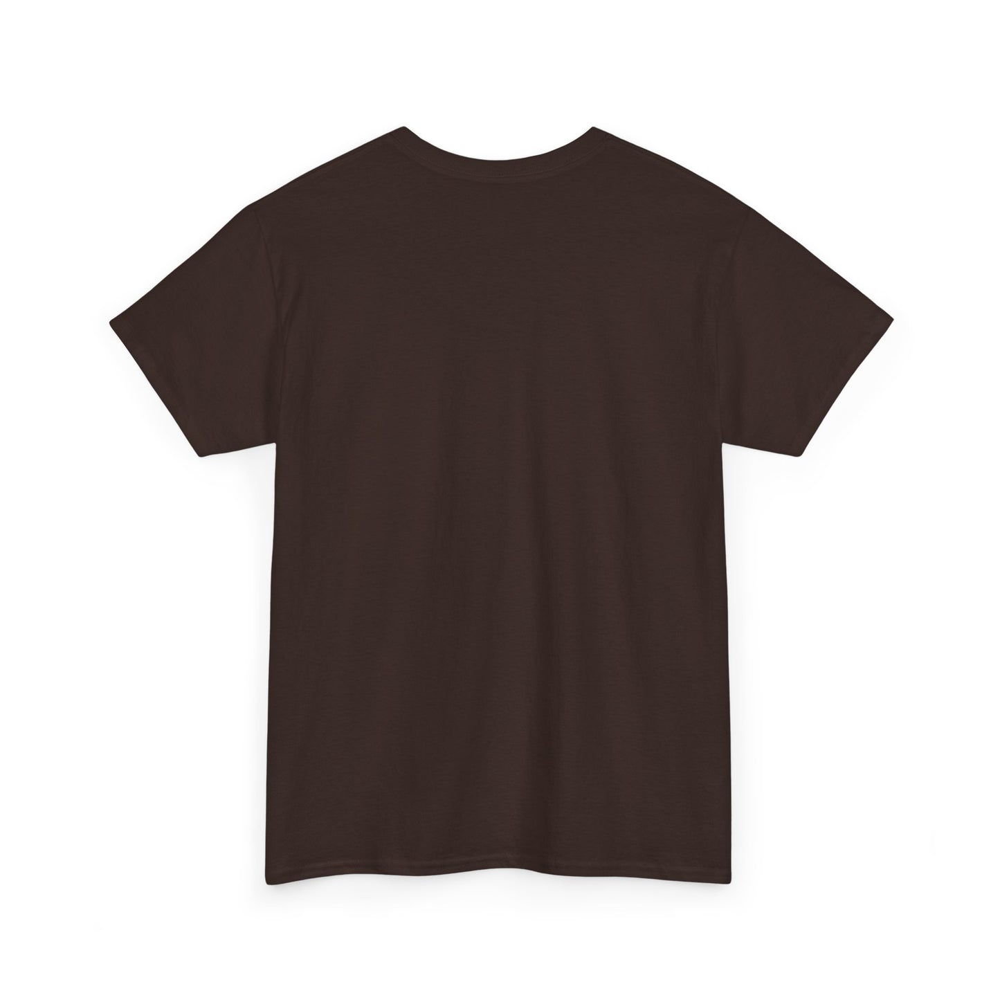 Retro Ungodly Apparel Flame Script Tee — Brown UG Link Pattern Graphic T-Shirt