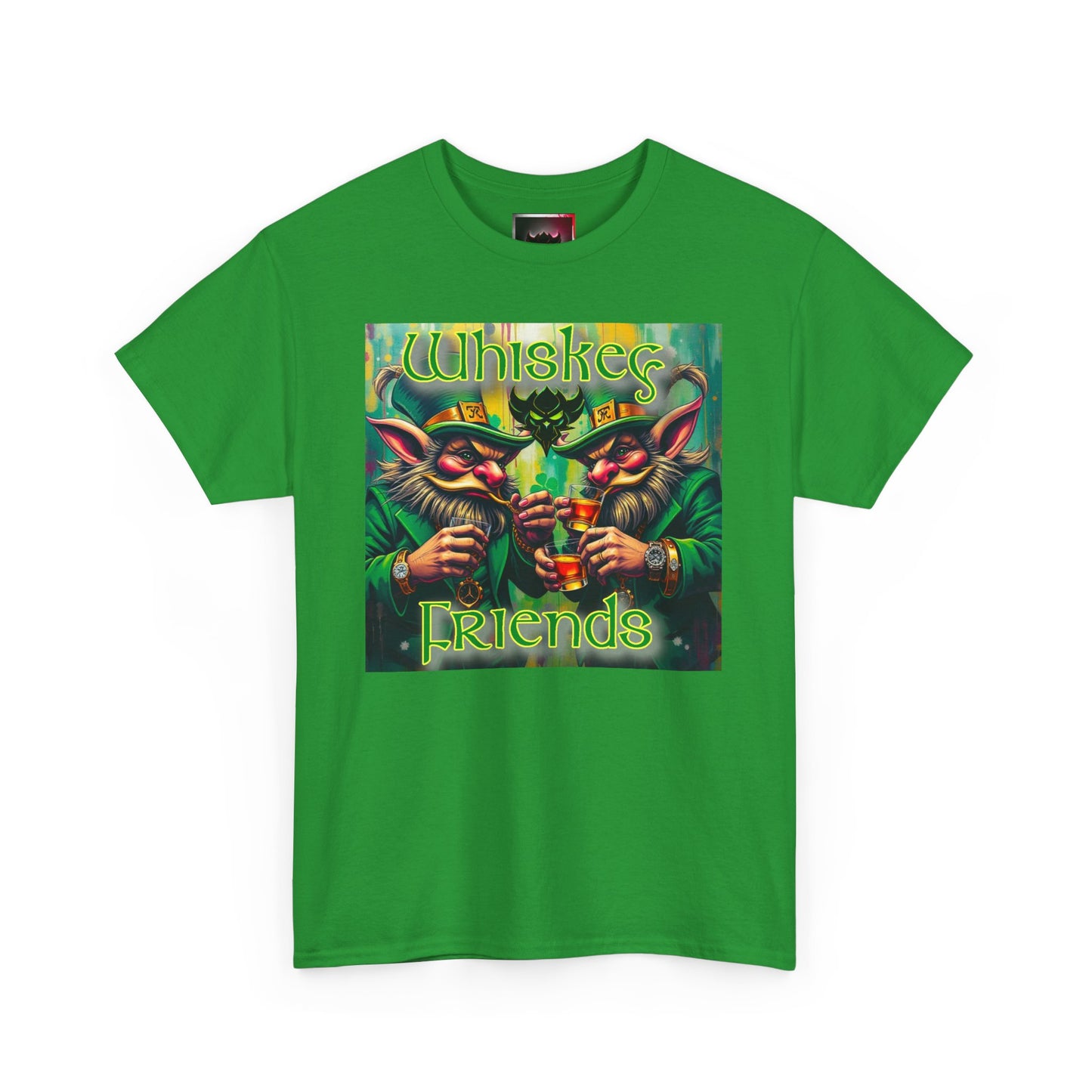 "Whiskey Friends" Unisex Heavy Cotton Tee - Fun Graphic T-Shirt for Drink Enthusiasts