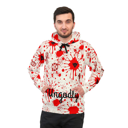 Bloodbath Bold Graphic Athletic Hoodie | Streetwear, Casual Wear, Gift for Him/Her, Unique Fashion, Everyday Comfort
