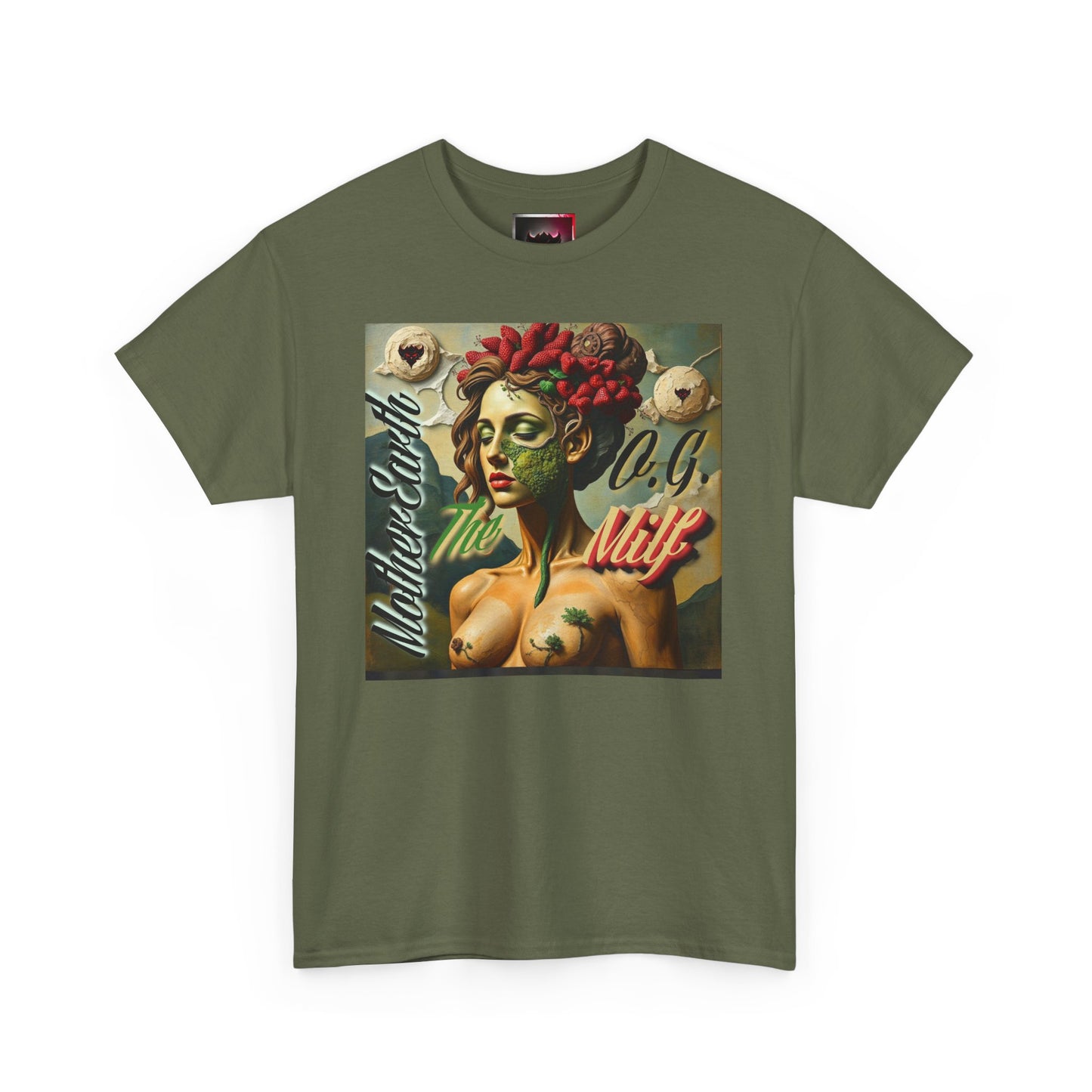 Artistic Unisex Heavy Cotton Tee - 'Mother Earth-The O.G. Milf' Design