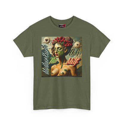 Artistic Unisex Heavy Cotton Tee - 'Mother Earth-The O.G. Milf' Design