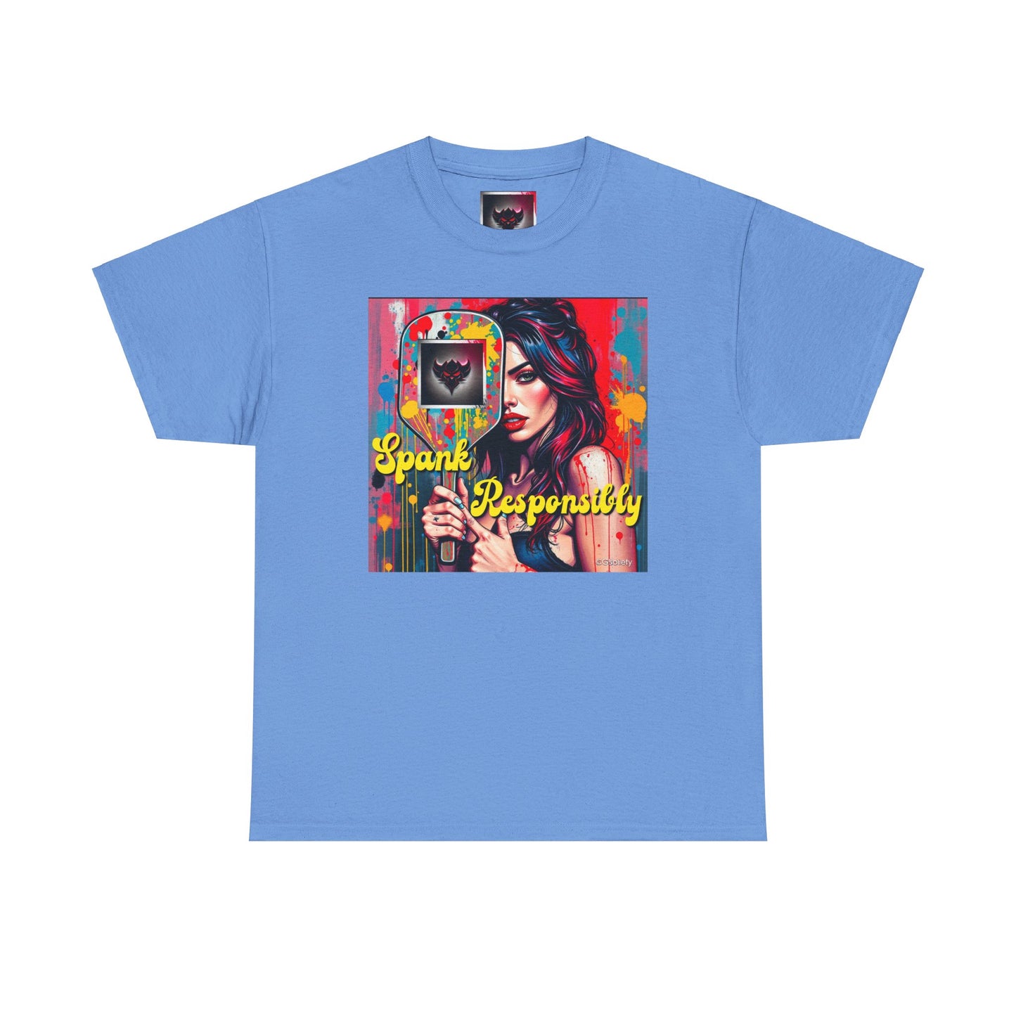"Spank Responsibly" Unisex Heavy Cotton Tee - Artistic Graphic T-Shirt