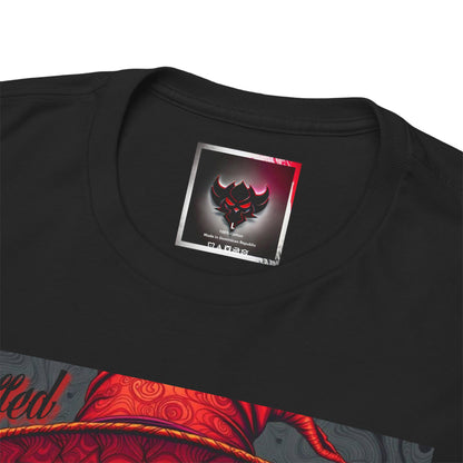 "Stuffed with Bad Decisions" Vintage-Inspired Scarecrow Skull Tee: Perfect for Halloween, Casual Wear, Gifts, Concerts, & Everyday Style