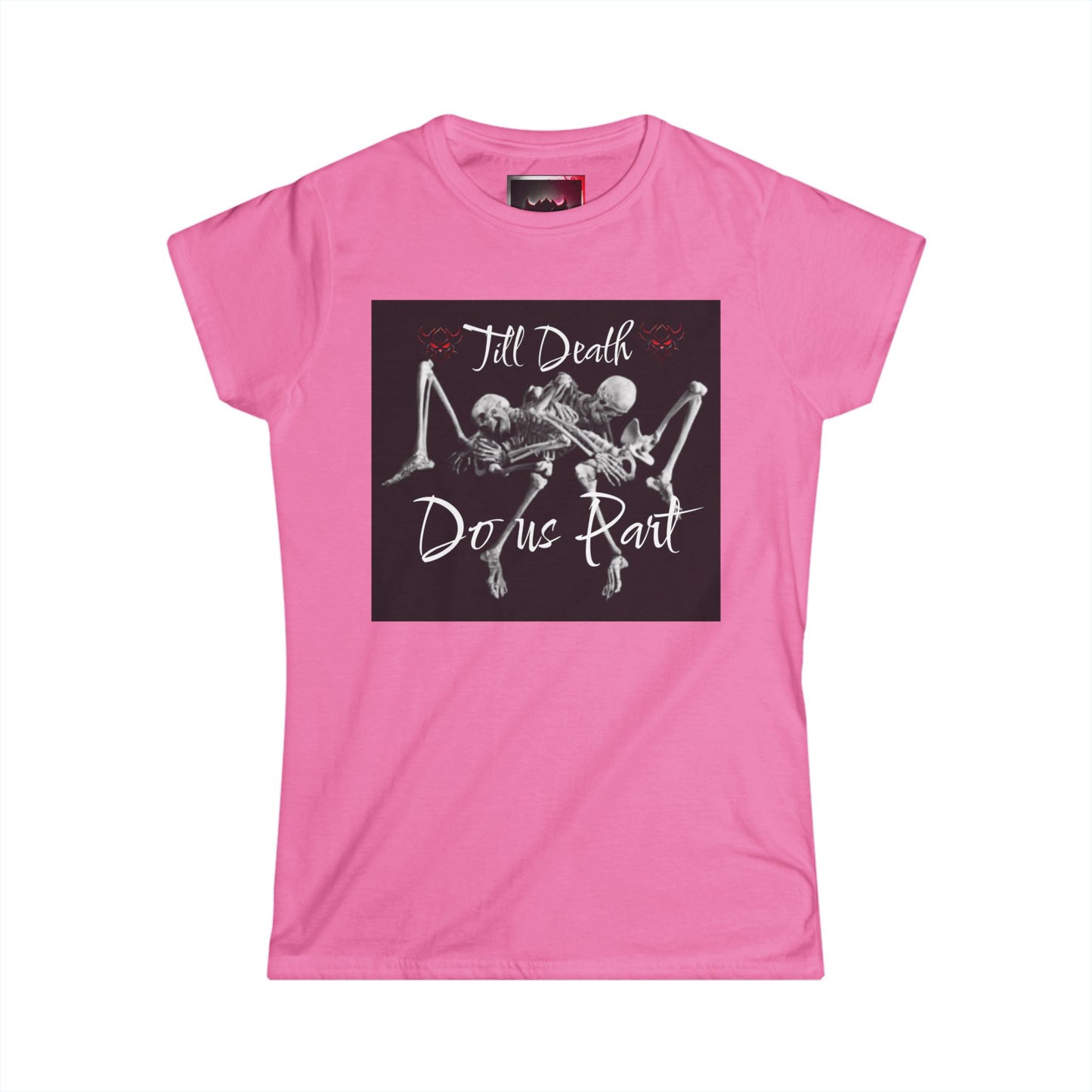 "Till Death Do Us Part" Skeleton Dance Graphic Tee, Funny Halloween Shirt, Gift Idea for Her, Spooky Season Fashion, Horror Enthusiast Tee
