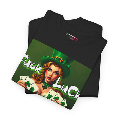 "F*ck Luck" Unisex Heavy Cotton Tee