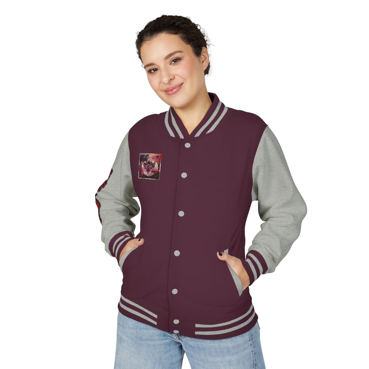Unisex Heavyweight "Anti-Everything Club" Letterman Jacket