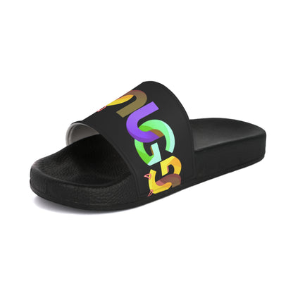 "Ungodly-UG" Slide Sandals — Rainbow Snake Chain Design Women’s Slides