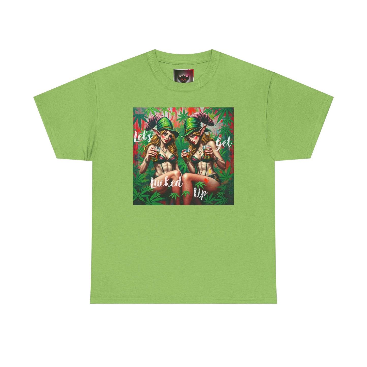 "Let's Get Lucked Up"  Unisex Heavy Cotton Tee - Fun Party T-Shirt