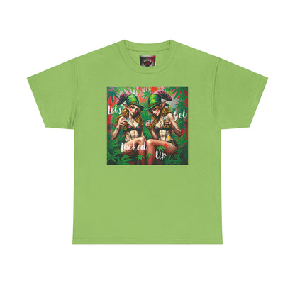 "Let's Get Lucked Up"  Unisex Heavy Cotton Tee - Fun Party T-Shirt
