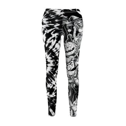 Gothic Halloween Leggings | Spooky Patterned Activewear, Casual Wear, Costumes, Gifts for Her, Fall Fashion