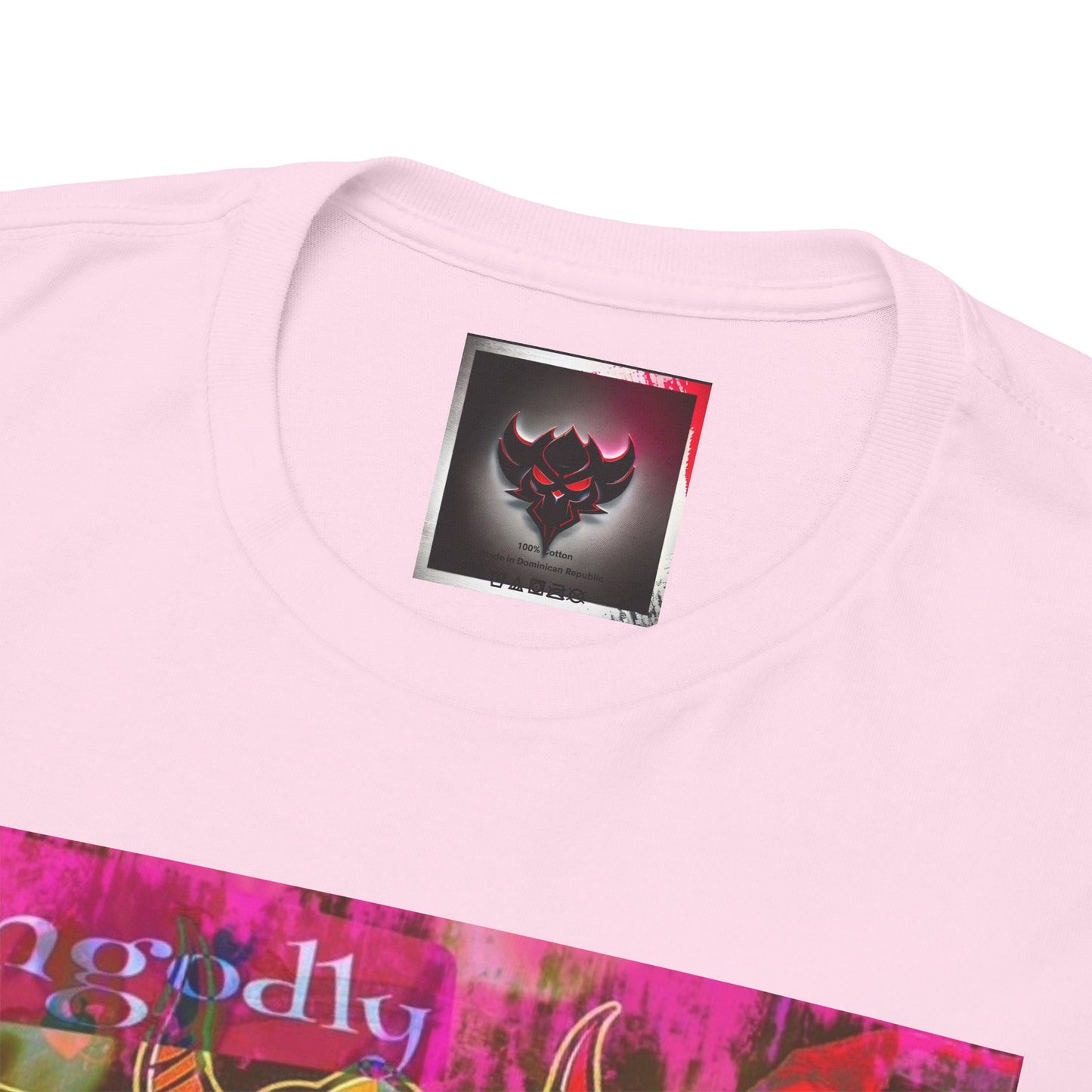 Psychedelic Skate Hoodie Kid Graphic Tee — "Ungodly Apparel Demon Mascot" Streetwear