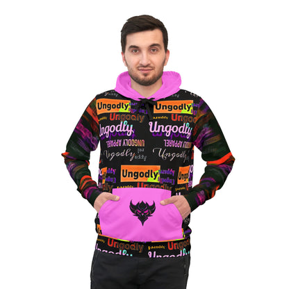 Ungodly Apparel Pattern Hoodie — Vibrant Athletic Hoodie