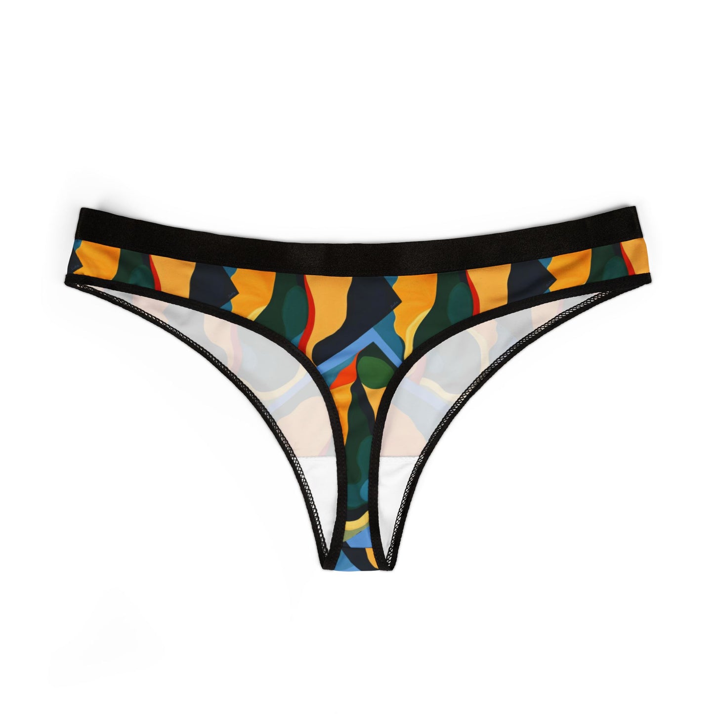 Colorful Abstract Women's Thongs - Comfortable & Stylish Underwear