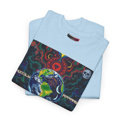 Unisex Heavy Cotton Tee - Vibrant "Ungodly Earth" Design for Nature Lovers