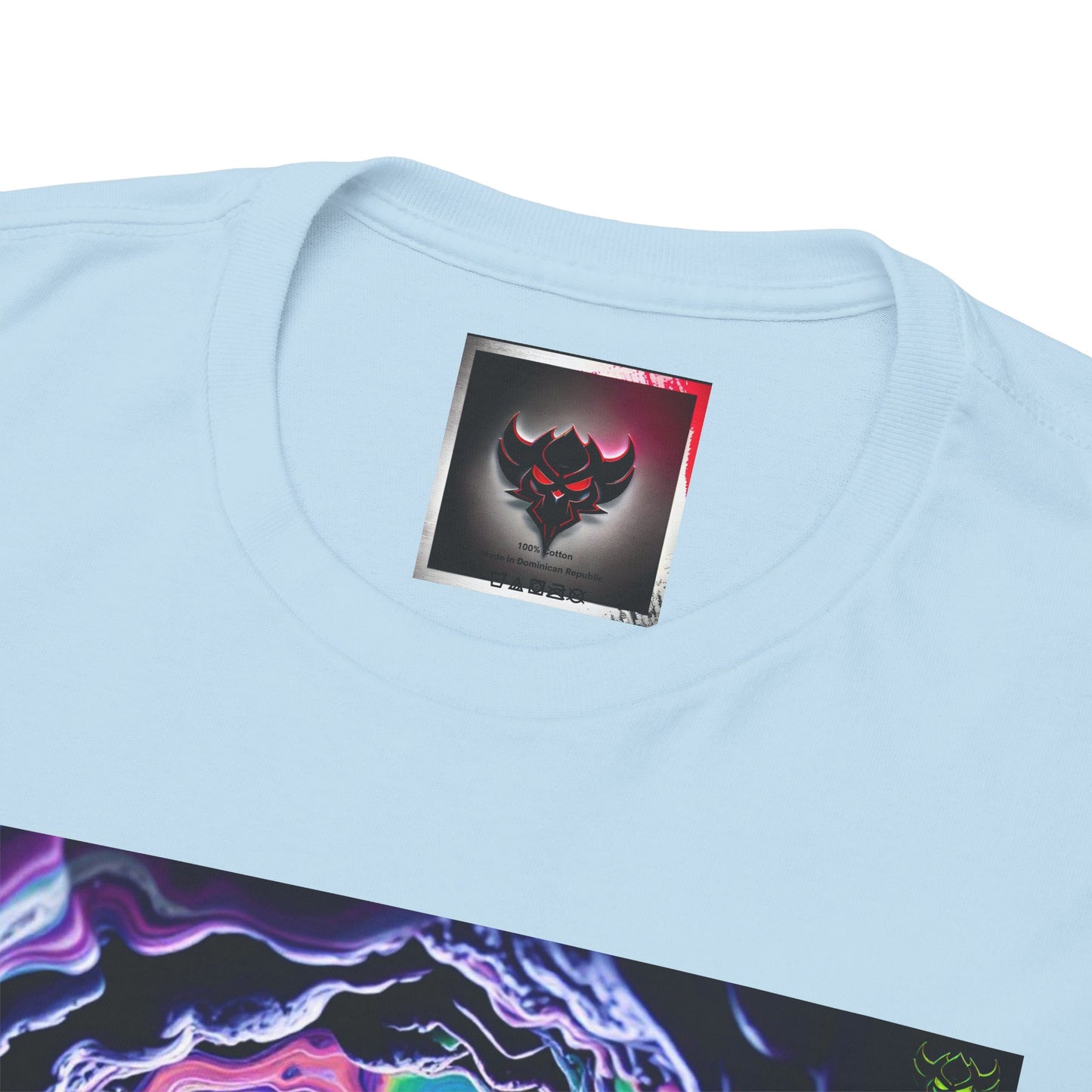 "K-Hole" Unisex Heavy Cotton Tee - Cosmic Swirl Graphic Tee for Trendy Vibes