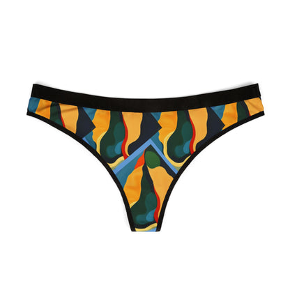 Colorful Abstract Women's Thongs - Comfortable & Stylish Underwear