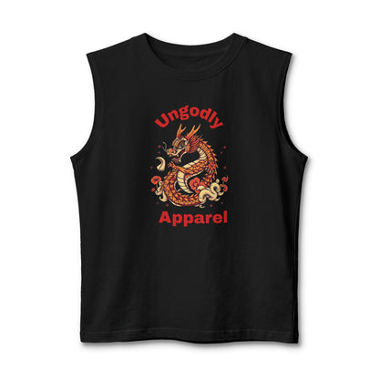 Dragon Muscle Tank — 'Ungodly Apparel' Vintage Oriental Dragon Graphic