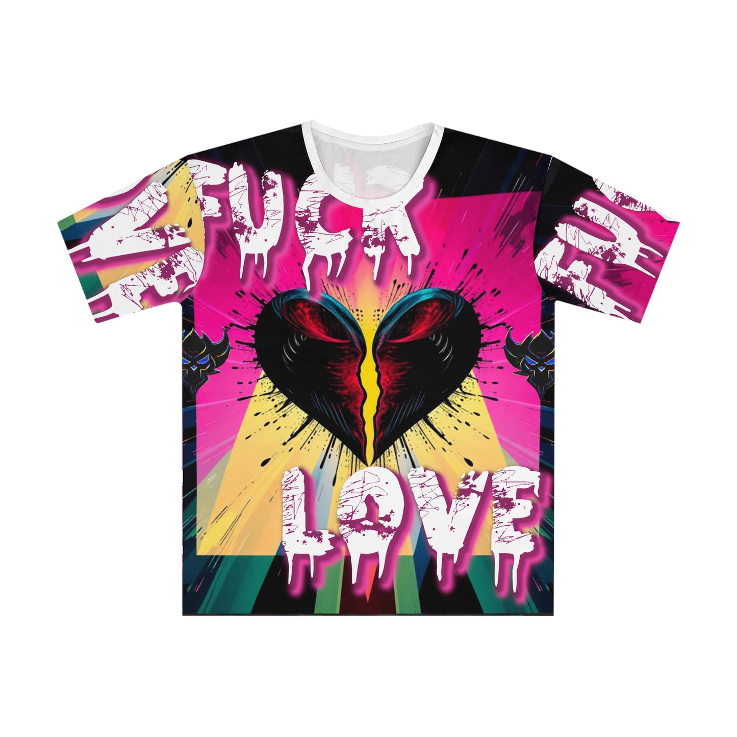 Emotional Graphic T-Shirt - "F*** Love" Design for Bold Expressions