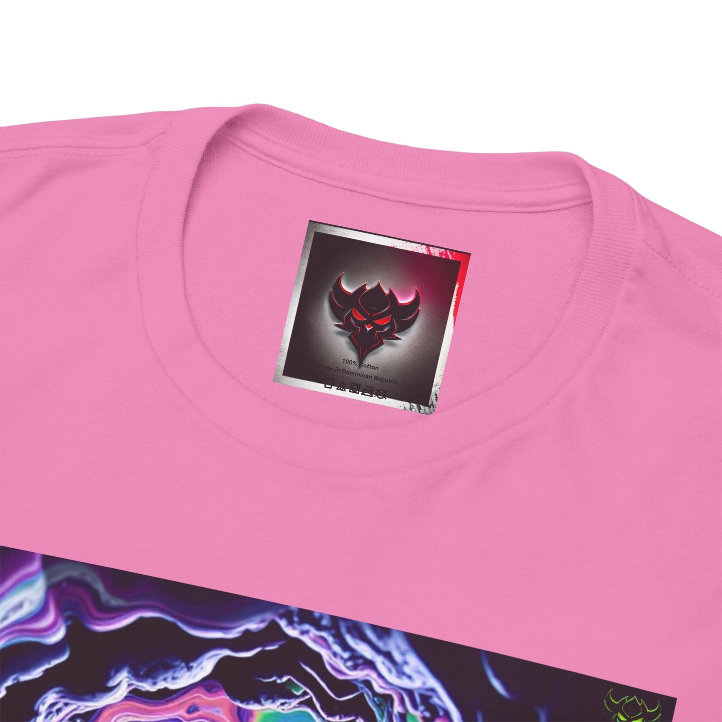 "K-Hole" Unisex Heavy Cotton Tee - Cosmic Swirl Graphic Tee for Trendy Vibes