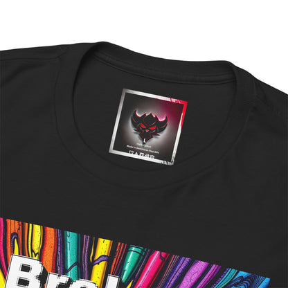 Inspirational Unisex Heavy Cotton Tee - 'Broken Crayons Still Color'