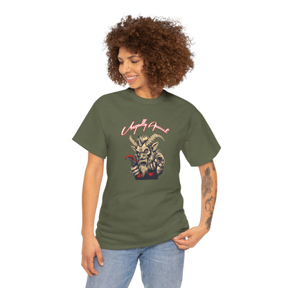 Krampus Graphic Tee — 'Krampusly Obsessed' Horned Demon Holiday T-Shirt