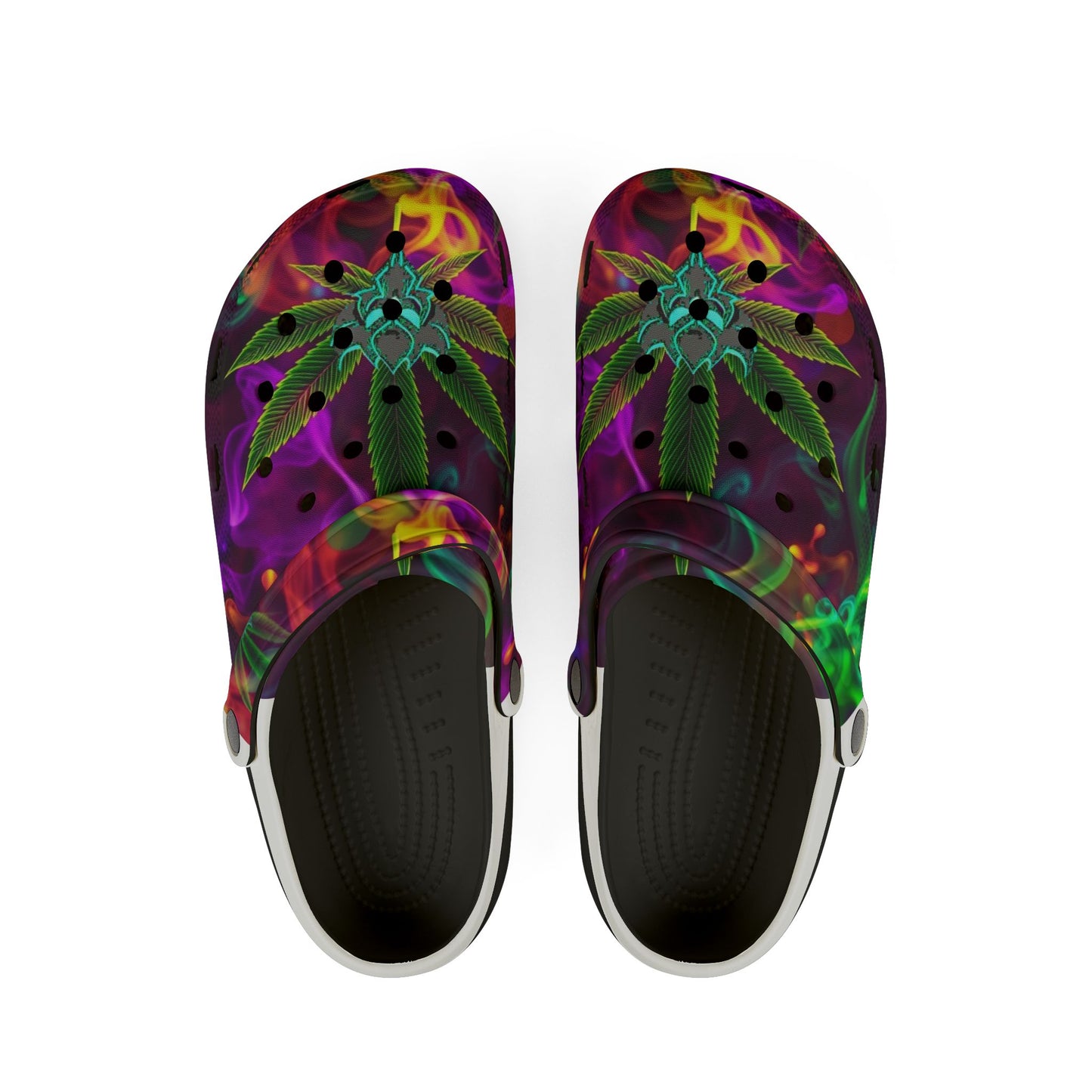 Colorful Cannabis-Themed EVA Foam Rubbers Shoes for Relaxation & Fun