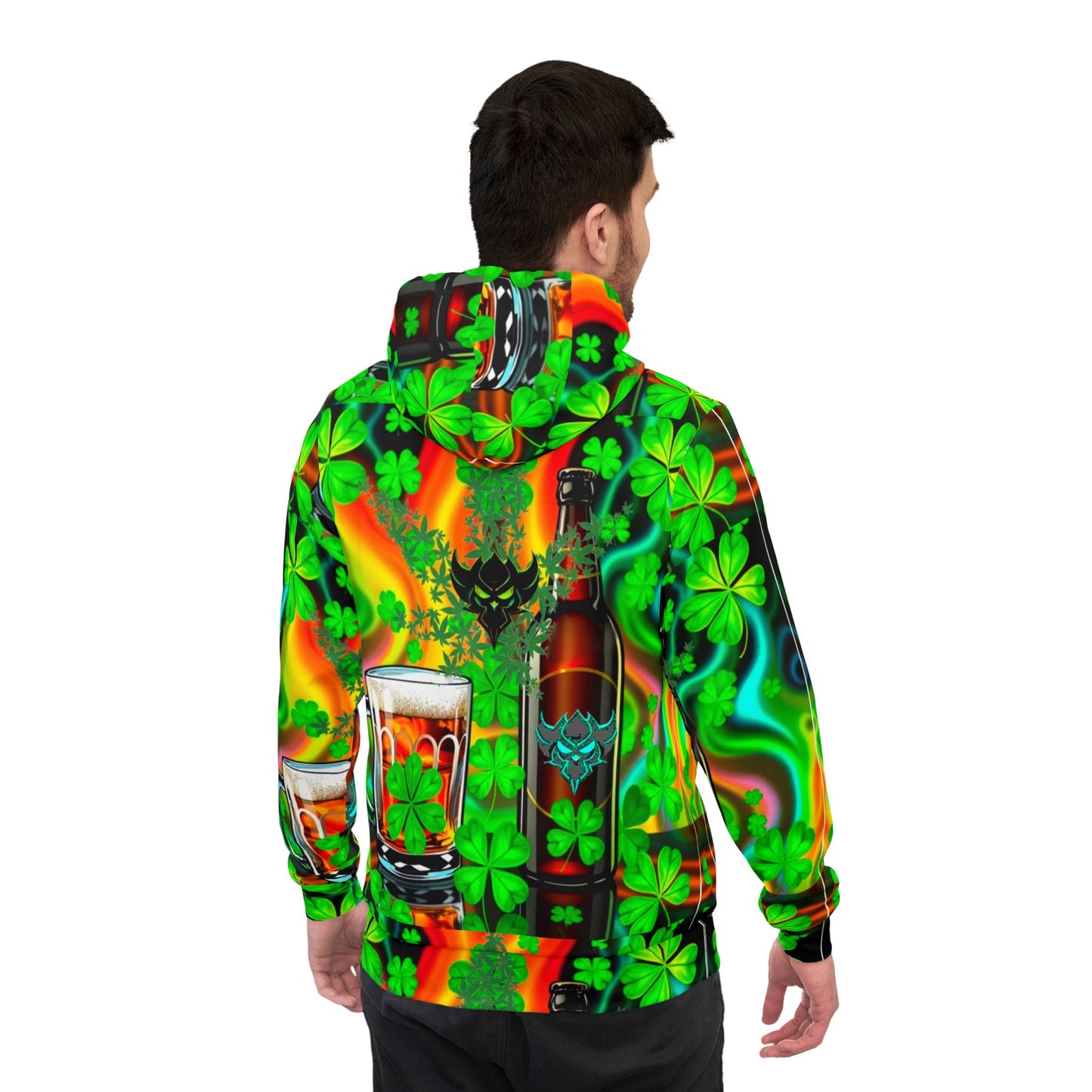 "Shamrocked and Loaded Athletic Hoodie" for St. Patrick's Day