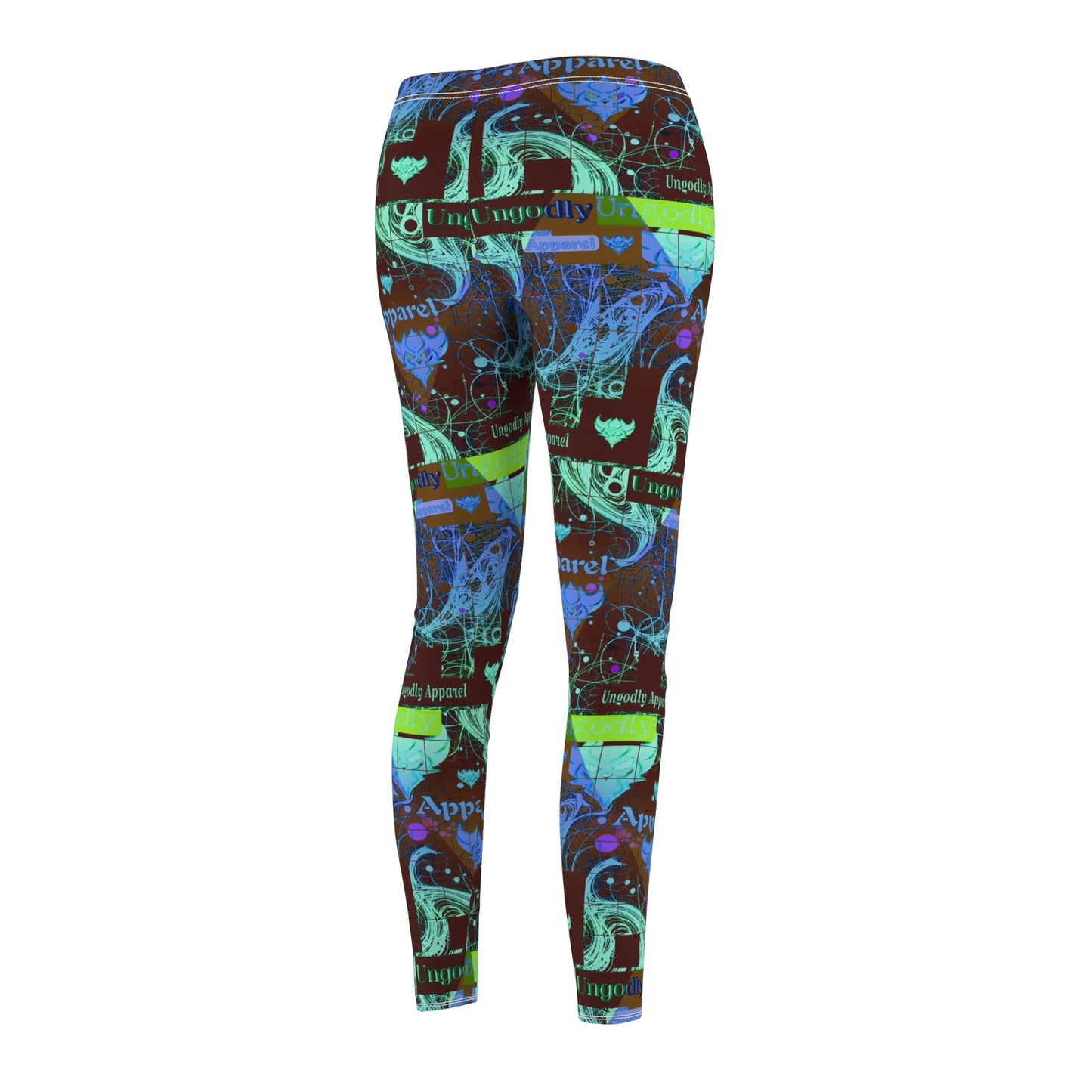 Vibrant Women's AOP Casual Leggings - Inspiring Pattern