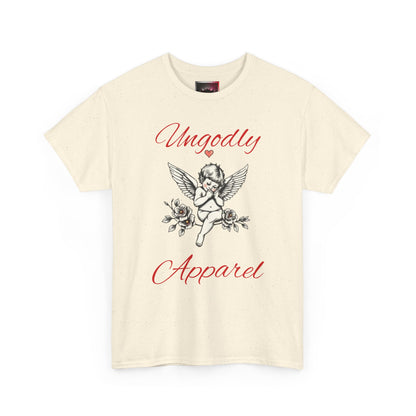 Angel Cherub Graphic Tee — "Ungodly Apparel" Vintage Rose Streetwear