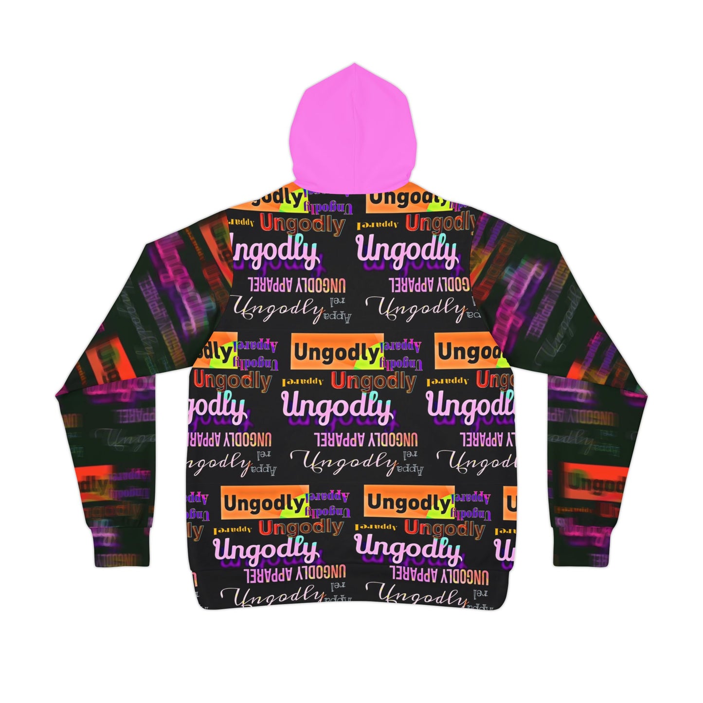 Ungodly Apparel Pattern Hoodie — Vibrant Athletic Hoodie