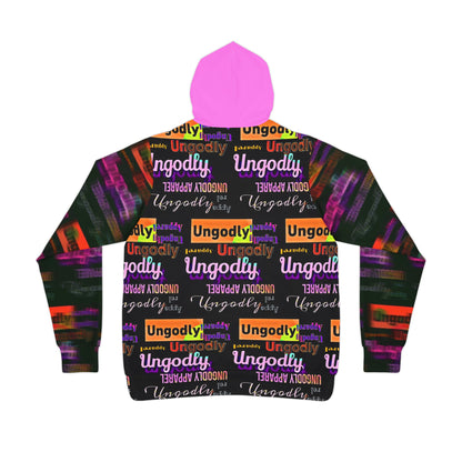 Ungodly Apparel Pattern Hoodie — Vibrant Athletic Hoodie