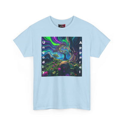 Ungodly Apparel Unisex Heavy Cotton Tee - Vibrant Nature Design