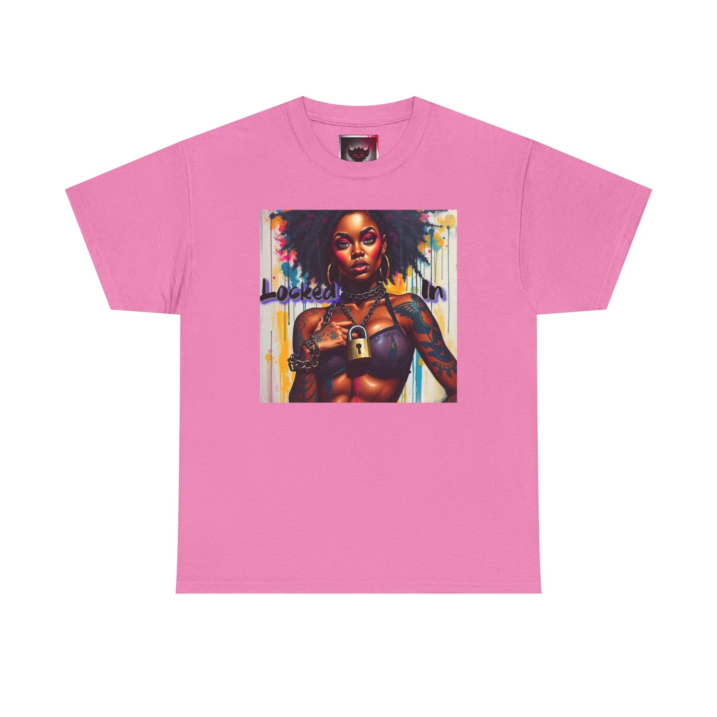 Empowered Art Unisex Heavy Cotton Tee - "Locked In" Design BLK