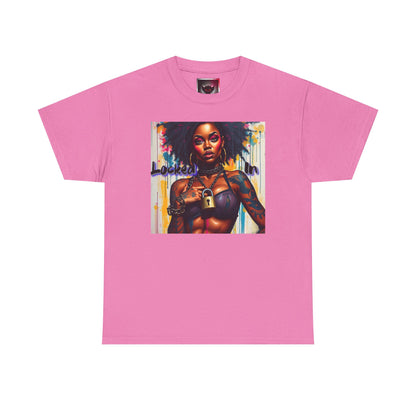 Empowered Art Unisex Heavy Cotton Tee - "Locked In" Design BLK