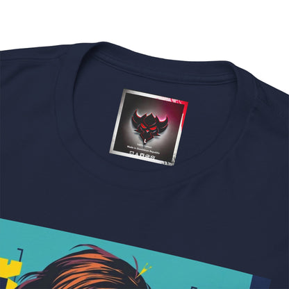 "Cannibal Couture" Unisex Heavy Cotton Tee - Retro Vibe Shirt, Casual Wear, Gift for Him/Her, Unique Graphic Tee, Halloween Costume