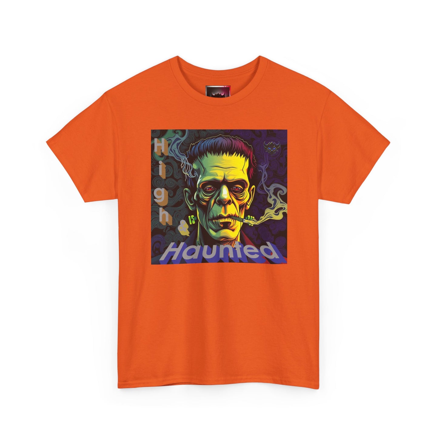 "High and Haunted" Frankenstein Tee, Unisex Graphic Shirt, Halloween Apparel, Spooky Gift, Horror Movie Merchandise, Party Outfit