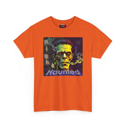 "High and Haunted" Frankenstein Tee, Unisex Graphic Shirt, Halloween Apparel, Spooky Gift, Horror Movie Merchandise, Party Outfit